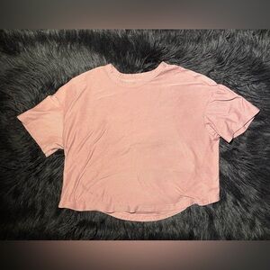 Old Navy Rose Short Sleeve Women's active crop top tee cloud 94 soft